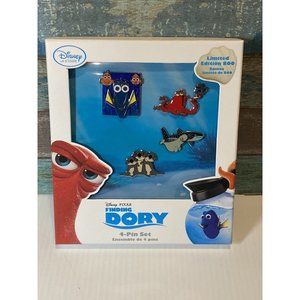 US Disney Finding Dory Limited Edition 4 Pin Boxed Set New in Box